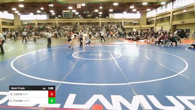 138 lbs Semifinal - Anthony Leone, Glen Rock vs Colin Fowler, Waldwick/Midland Park