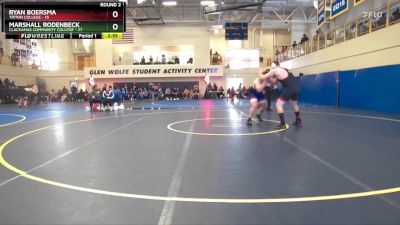 285 lbs Round 2 (6 Team) - Ryan Boersma, Triton College vs Marshall Rodenbeck, Clackamas Community College