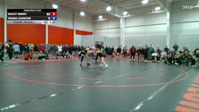 131 lbs Champ. Round 1 - Bailey Emery, West Liberty vs Sienna Sanborn, Tiffin