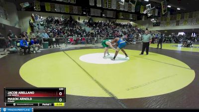 220 lbs Cons. Round 1 - Jacob Arellano, J.w. North vs Mason Arnold, Poway