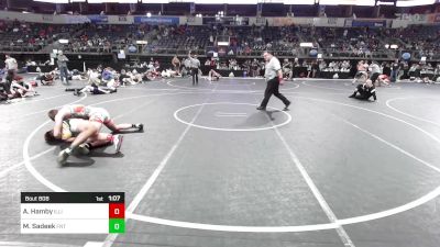 174 lbs Consolation - Asher Hamby, Illinois Cornstars vs M Sadeek, Florida National Team