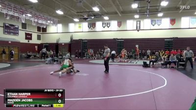 JV-30 lbs Quarterfinal - Madden Jacobs, Osage vs Ethan Harper, Columbus Catholic