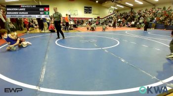 40 lbs Consi Of 16 #2 - Braxton Lantz, Cushing vs Benjamin Vargas, Victory Youth Wrestling