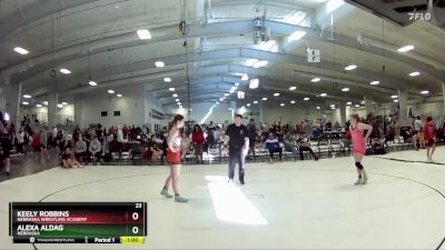 143 lbs 2nd Place Match - Keely Robbins, Nebraska Wrestling Academy vs Alexa Aldag, Nebraska