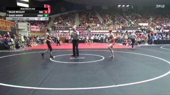 132 lbs Champ. Round 1 - Silas McCloy, Tonganoxie Hs vs Gage Short, Girard Hs