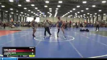130 lbs Round 3 (6 Team) - Cooper Dietz, PA White vs Cael Gilmore, East Coast Elite