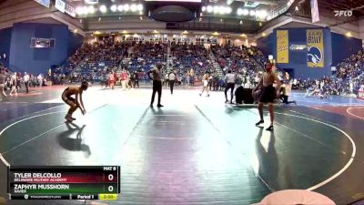 120 lbs Prelim - Tyler Delcollo, Delaware Military Academy vs Zaphyr Musshorn, Xavier