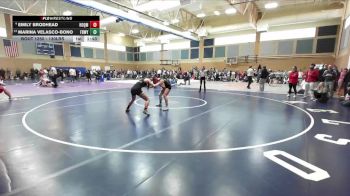 130lbs Champ. Round 4 - Marina Velasco-Bono, Federal Way (Girls) vs Emily Brodhead, Hoquiam (Girls)
