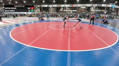 130 lbs Quarterfinal - Sophia Baker, Camel Kids Wrestling vs Milla Bretz, Natrona Colts