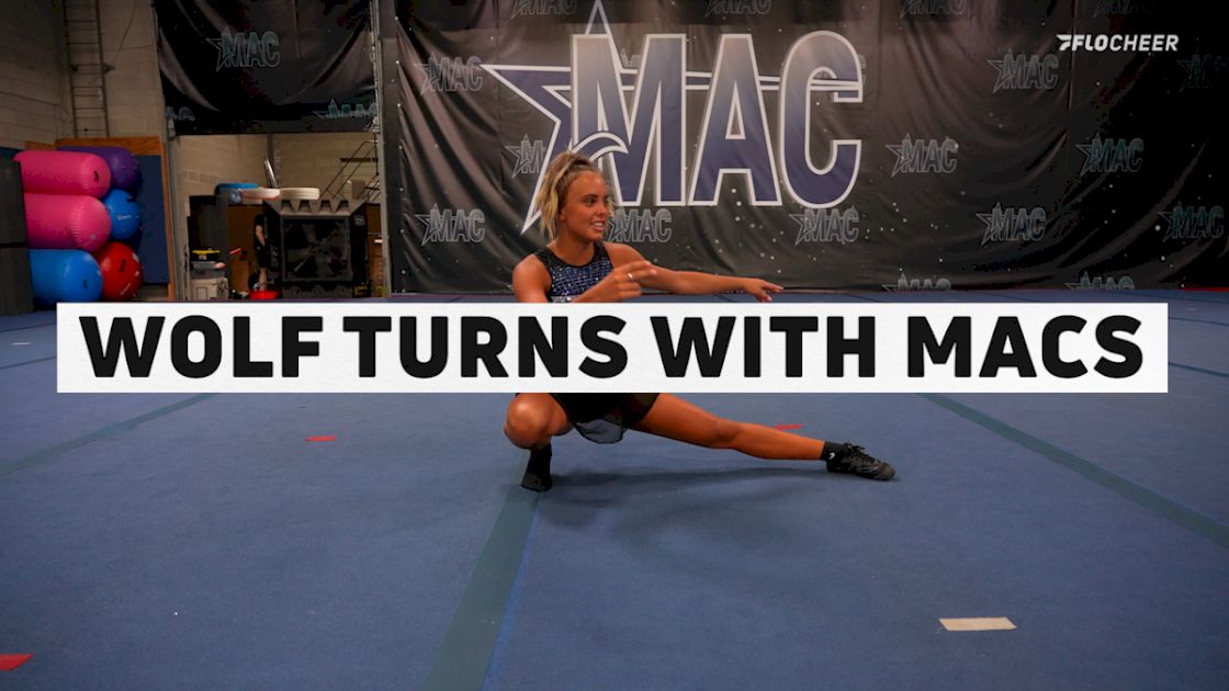 MACS All Star Cheer Attempts The Wolf Turn Challenge!