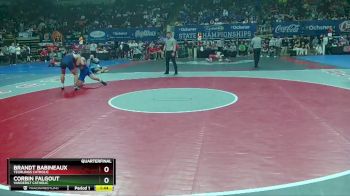 D 2 157 lbs Quarterfinal - Brandt Babineaux, Teurlings Catholic vs Corbin Falgout, Vandebilt Catholic