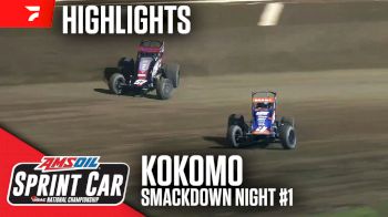 Highlights | 2024 USAC Sprint Car Smackdown Thursday at Kokomo Speedway