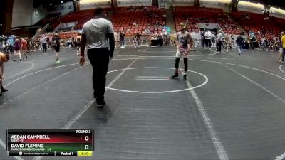 80-84 lbs Round 3 - David Fleming, Parkersburg Cougars vs Aedan Campbell, SWAT