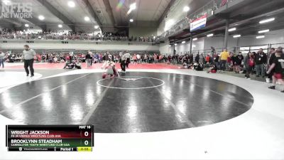 150 lbs Cons. Round 2 - Brooklynn Steadham, Carrollton Youth Wrestling Club-AAA vs Wright Jackson, FH Jr Vikings Wrestling Club-AAA