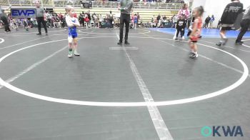 45 lbs Round Of 32 - Edith Shimonek, Pawhuska Elks Takedown vs Forrest Young, Newkirk Takedown Club