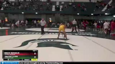 125 lbs Quarterfinal - Tristan Lujan, Michigan State vs Brock Bergelin, Central Michigan