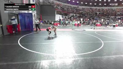 64 lbs Champ. Round 1 - Boston Smith, Green Bay United vs Oliver Hirschi, Neenah Youth Wrestling