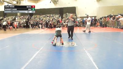 47-T lbs 3rd Place - Luke Ridge, High Pace Wrestling Club vs Everett Dunn, Havoc Wrestling Academy