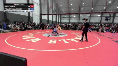 16U Boys FS - 132 lbs Cons. Round 3 - Brett James, OR vs Elliot Wullbrandt, OR