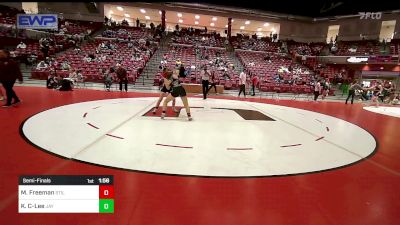 105 lbs Semifinal - Monalisa Freeman, Stilwell High School Girls vs Keegan Cooper-Lee, Jay High School