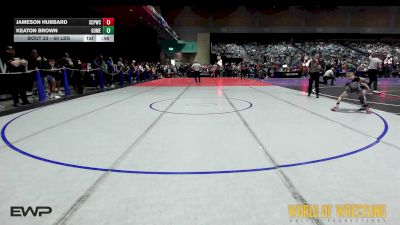 60 lbs Quarterfinal - Jameson Hubbard, South Central Punisher Wrestling Club vs Keaton Brown, Gomez Brothers Grappling Academy