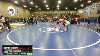 144 lbs 7th Place Match - Conner Ferreira, Tulare Western vs Leonardo Guerrero, Mayfair