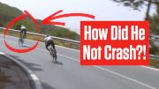 Enric Mas Makes INCREDIBLE SAVE To Avoid Disastrous Crash During Vuelta a España 2024 Stage 9