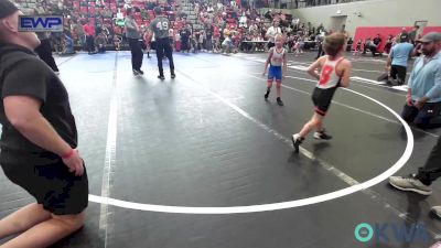 46 lbs Round Of 32 - Evelyn Shimonek, Pawhuska Elks Takedown vs Jaxen Henderson, Beggs Youth Wrestling Program