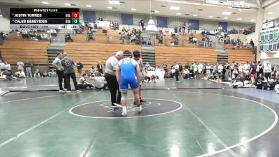 144 lbs 3rd Place Match - Caleb Benevides, Brawley vs Justin Torres, Brawley