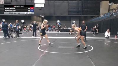 124 lbs 1st Place Match - Molly Allen, Oklahoma State University vs Peyton Hand, Ottawa University