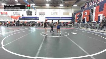 100 lbs 5th Place Match - Ariana Valladares, Dos Pueblos vs Sara Merlo, Westminster