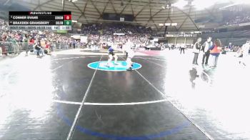 Boys 1B/2B 144 Champ. Round 2 - Conner Evans, Concrete vs Braxden Gransbery, Colfax