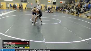 119 lbs Quarterfinal - Louie Flint, Eagle River High School vs Bohdan Porter, South Anchorage High School