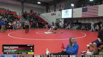 Round 2 - Clayton Isham, Clear Creek-Amana vs Brant Dickinson, Vinton-Shellsburg