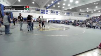 105 lbs Champ. Round 3 - Lisa Diaz, JW North vs Juliana Reyes, Cabrillo/Long Beach