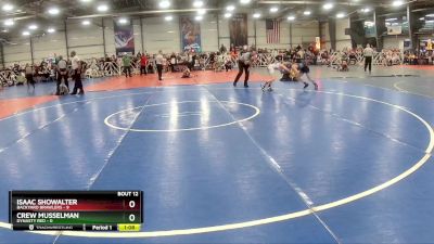 80 lbs Rd# 6- 9:00am Saturday Final Pool - Isaac Showalter, Backyard Brawlers vs Crew Musselman, Dynasty RED