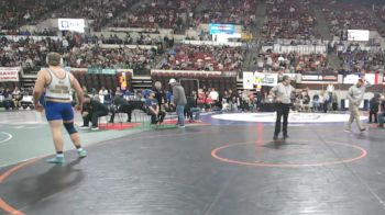 A - 215 lbs 5th Place Match - Jack Pallett, Fergus (Lewistown) vs Manny Oldchief, Browning