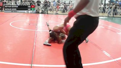 114 lbs Rr Rnd 1 - Payton George, Top Flight Wrestling Academy - HSG vs Natalie Lewis, Lady Bandits - HSG
