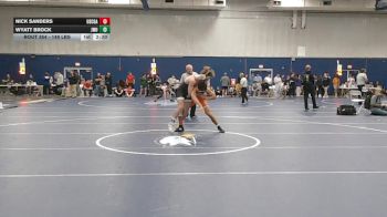 149 lbs Consolation - Nick Sanders, Coast Guard vs Wyatt Brock, Johnson & Wales (RI)