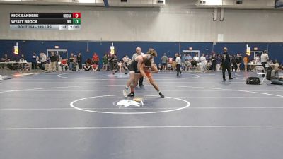 149 lbs Consolation - Nick Sanders, Coast Guard vs Wyatt Brock, Johnson & Wales (RI)