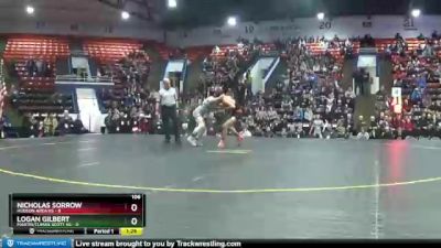 106 lbs Semifinals (8 Team) - Nicholas Sorrow, Hudson Area HS vs Logan Gilbert, Martin/Climax Scott HS