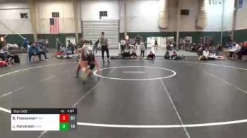 160 lbs Final - Bronson Freeseman, Western Nebraska Titans vs Jackson Halverson, MIDWEST DESTROYERS