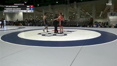 Champ. Round 1 - Dylan Straley, Southern Oregon Regional Training Center vs DeShon Gallegos, Skyview Wolverine Wrestling Club