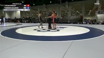 Champ. Round 1 - Dylan Straley, Southern Oregon Regional Training Center vs DeShon Gallegos, Skyview Wolverine Wrestling Club