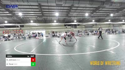 100 lbs Consi Of 8 #2 - Brayleigh Johnson, Maize Wrestling Club vs Ava Tovar, Miami Wrestling Club