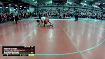 165 lbs Champ. Round 1 - Keegan Snyder, Webb City Youth Wrestling Club-AAA vs David McClellan, Macon Youth Wrestling-AA 