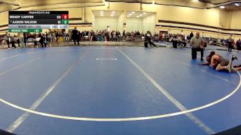 133 lbs Quarterfinal - Aaron Wilson, Rochester Christian vs Brady Carter, East Stroudsburg University