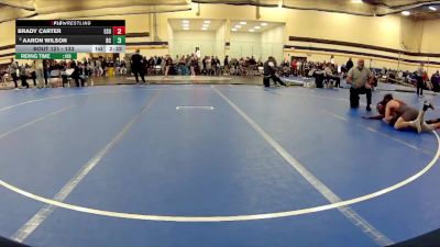 133 lbs Quarterfinal - Aaron Wilson, Rochester Christian vs Brady Carter, East Stroudsburg University