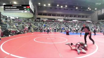 52 lbs Semifinal - Keaton Hammonds, Panther Youth Wrestling-CPR vs Myles Lechner, Beebe Badgers Wrestling Club