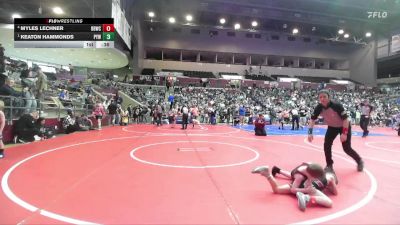 52 lbs Semifinal - Keaton Hammonds, Panther Youth Wrestling-CPR vs Myles Lechner, Beebe Badgers Wrestling Club